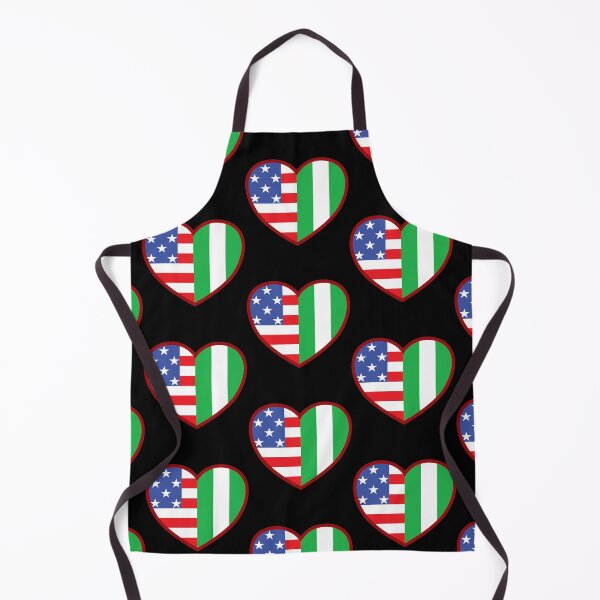 Item preview, USA and Nigerian flag heart - Proud Nigeria roots designed and sold by pablomendoza.