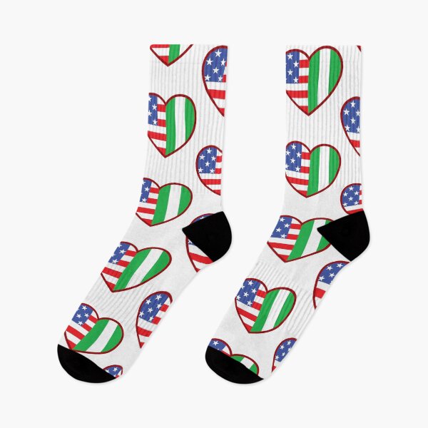 Item preview, USA and Nigerian flag heart - Proud Nigeria roots designed and sold by pablomendoza.