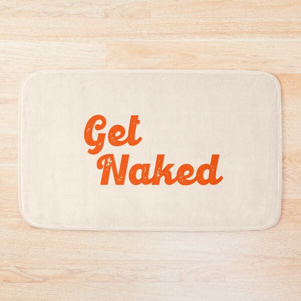 Item preview, Get Naked, Orange, Bathroom Decor,  designed and sold by corbrand.