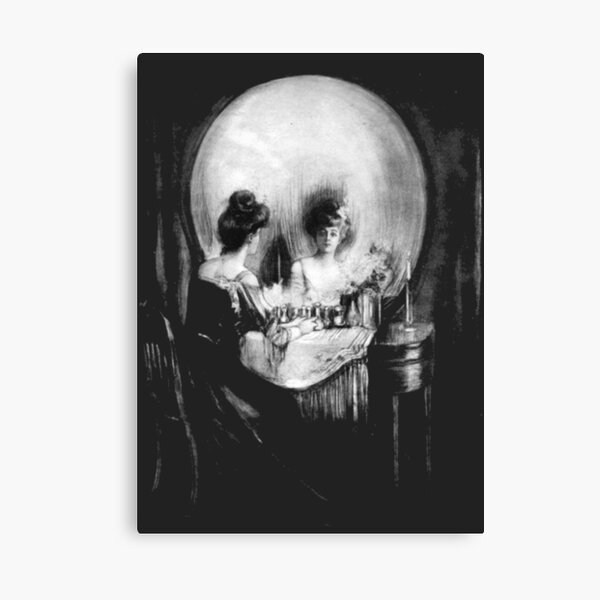 The Hatbox Ghost - Haunted Mansion Disney Spooky Halloween Skull Skeleton  Creepy Horror Dark Art Lowbrow Macabre Gothic Fantasy Creepy