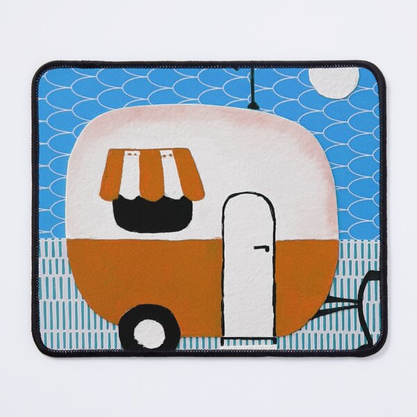 Item preview, Retro van in blues designed and sold by SueHolmArt.