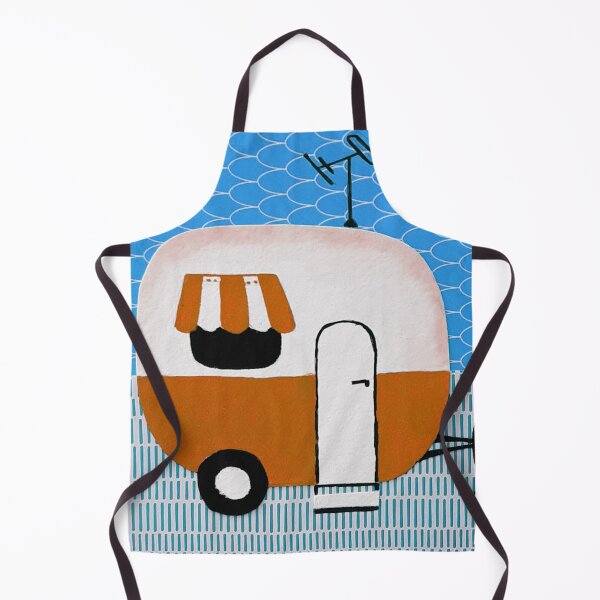 Item preview, Retro van in blues designed and sold by SueHolmArt.