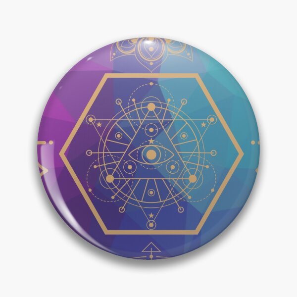 Item preview, geometrical alchemy rainbow designed and sold by Hekatevision.