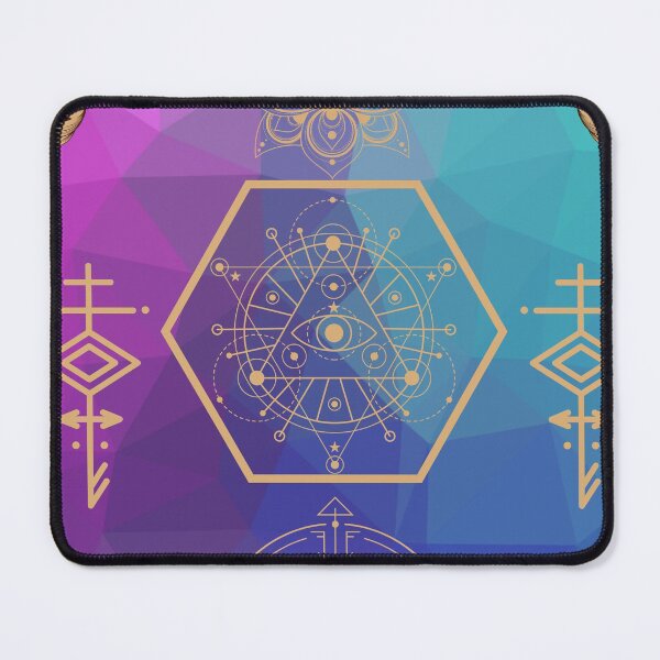 Item preview, geometrical alchemy rainbow designed and sold by Hekatevision.
