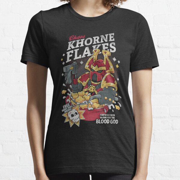 Chaos khorne flakes Fortified with blood for the blood god Essential T-Shirt