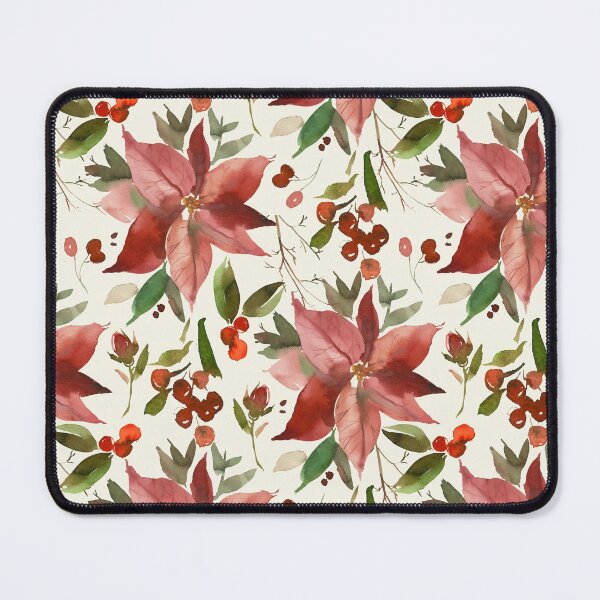 Item preview, Christmas Euphorbia Watercolor Flower designed and sold by junkydotcom.