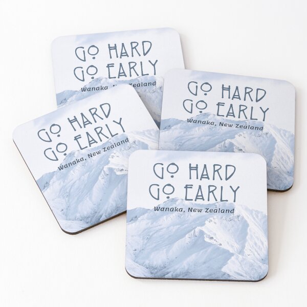Item preview, Go Hard Go Early, Fight COVID, Wanaka, New Zealand designed and sold by JoJagoArt.