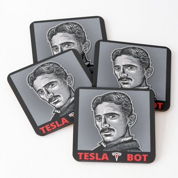 Item preview, tesla bot designed and sold by Buzzbazaar.
