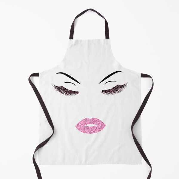 Item preview, Lashes and lips with light pink glitter designed and sold by sashica.