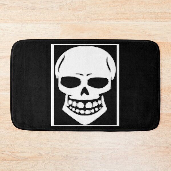 Item preview, Sinister Smiling Skull Framed White Dias de Los Muertos Day of the Dead designed and sold by MOP-tees.