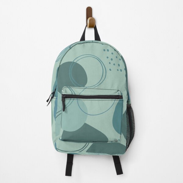Item preview, cloudy days cool green tones abstract circular design designed and sold by -Lily-Anne-.