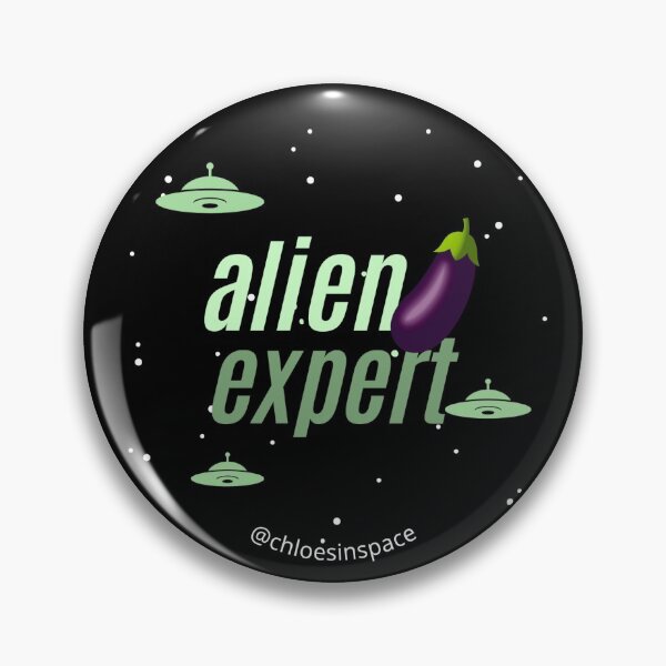 Item preview, Alien Eggplant Expert designed and sold by ChloesInSpace.