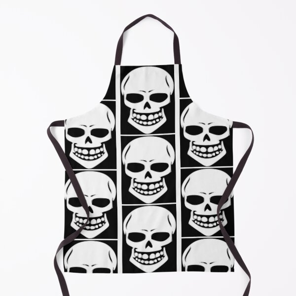 Item preview, Sinister Smiling Skull Framed White Dias de Los Muertos Day of the Dead designed and sold by MOP-tees.