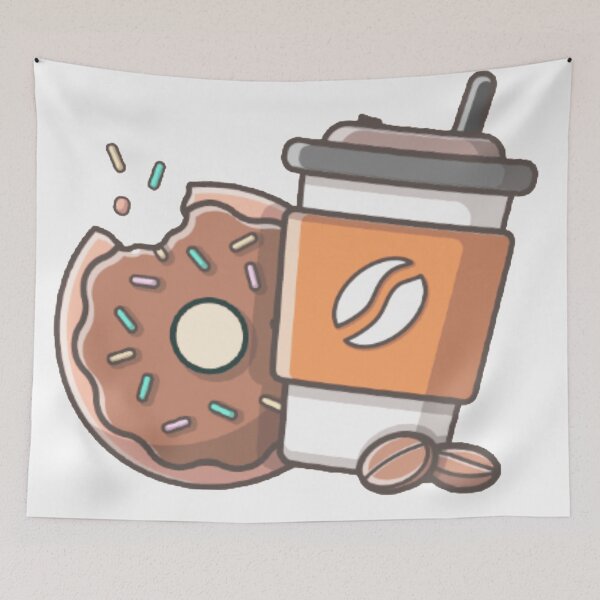 Item preview, Coffee & donut designed and sold by Evelynoutlet.