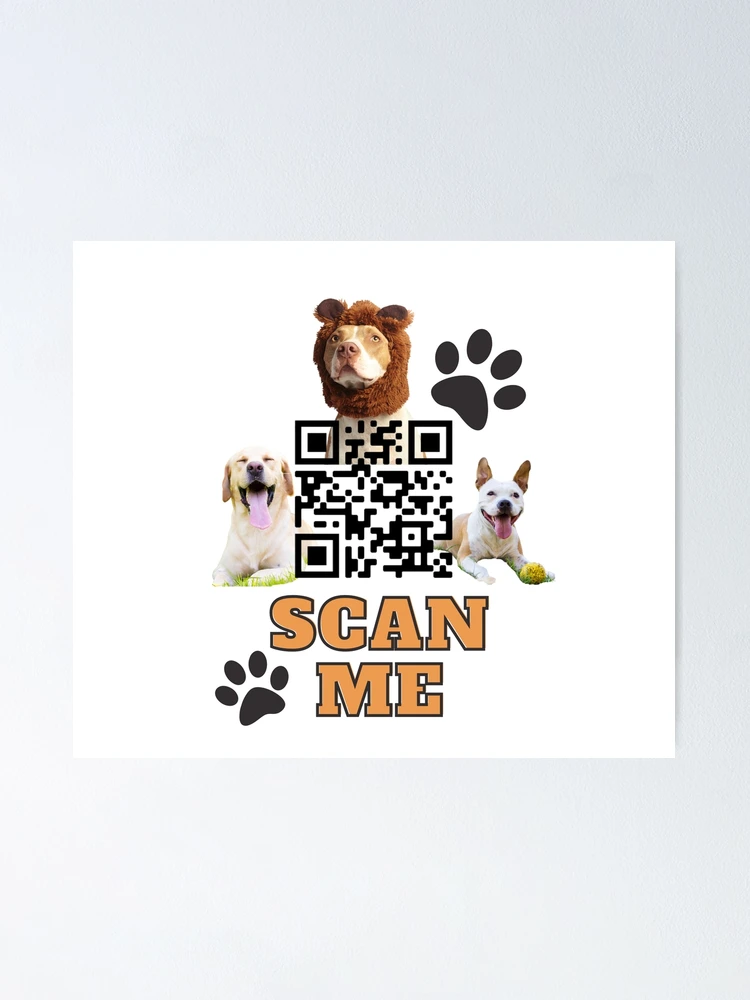 Thumbnail 1 of 3, Poster, Random Dog Generator QR code designed and sold by QRcodeTees.