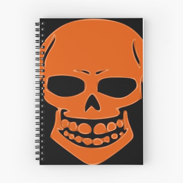 Item preview, Sinister Smiling Skull Framed Orange designed and sold by MOP-tees.