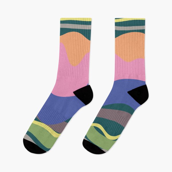 Item preview, Multicolored horizontal waveform graphics designed and sold by Peach-Bloom.