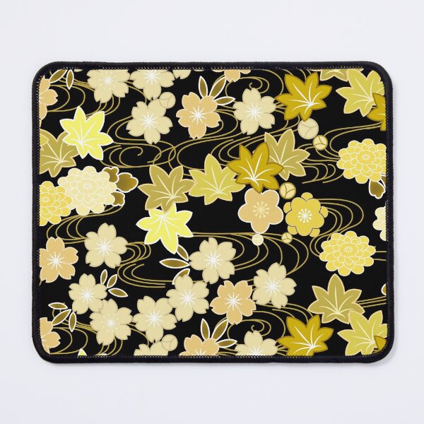 Item preview, Japanese Pattern WAGARA of Maple leaves, Cherry Blossom, Chrysanthemum and stream designed and sold by monodesigns.