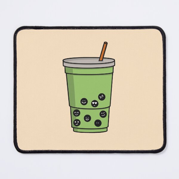 Item preview, Matcha Bubble tea smiley designed and sold by galax-C.