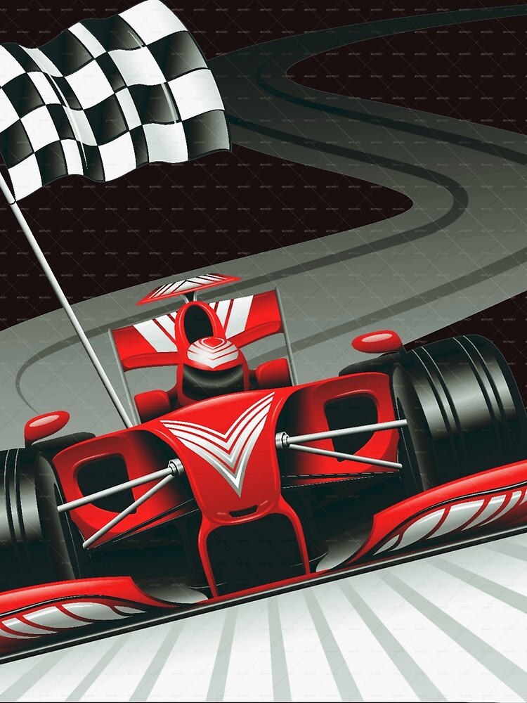 Thumbnail 3 of 3, Scarf, Pit stop designed and sold by Roshankeenoo.