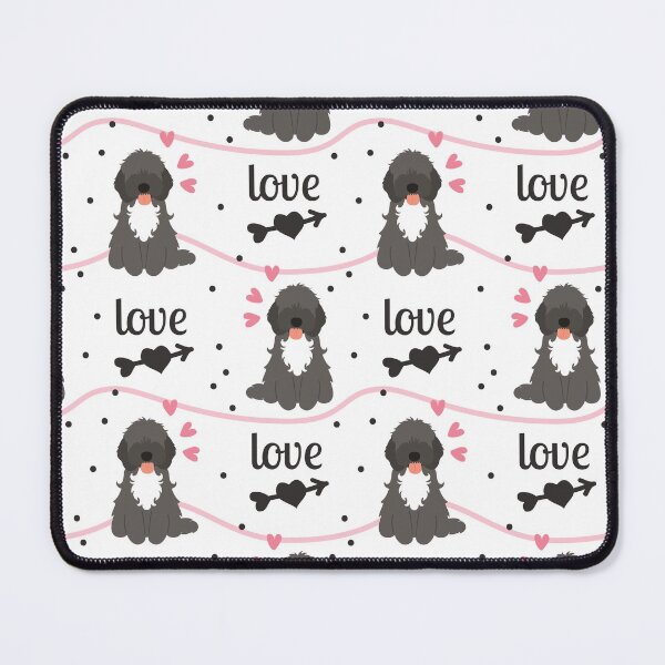 Item preview, LOVE Black and White Cockapoo Cavapoo Cavoodle  designed and sold by Lulupainting.