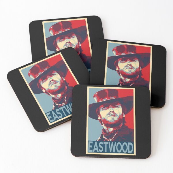Item preview, eastwood blue and red poster designed and sold by StarksMaryMary.