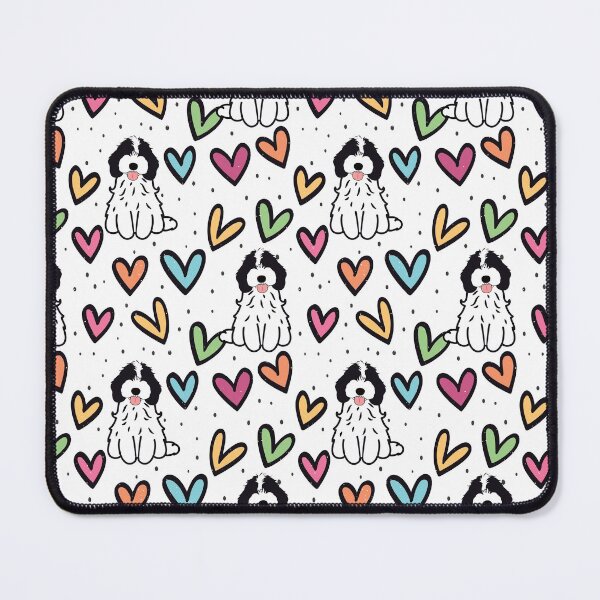 Item preview, LOVE Black and White Cockapoo Cavapoo Cavoodle designed and sold by Lulupainting.