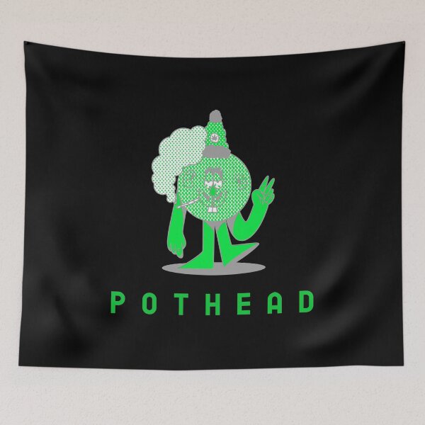 Aperçu de l'œuvre Pothead (Noir) créée et vendue par PotheadTees.