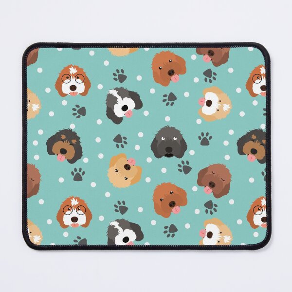 Item preview, Cute Cockapoo Cavapoo Cavoodle Dog Emoji - Green background designed and sold by Lulupainting.