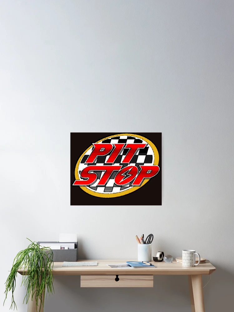Thumbnail 2 of 3, Poster, Pit stop designed and sold by Roshan Keenoo.