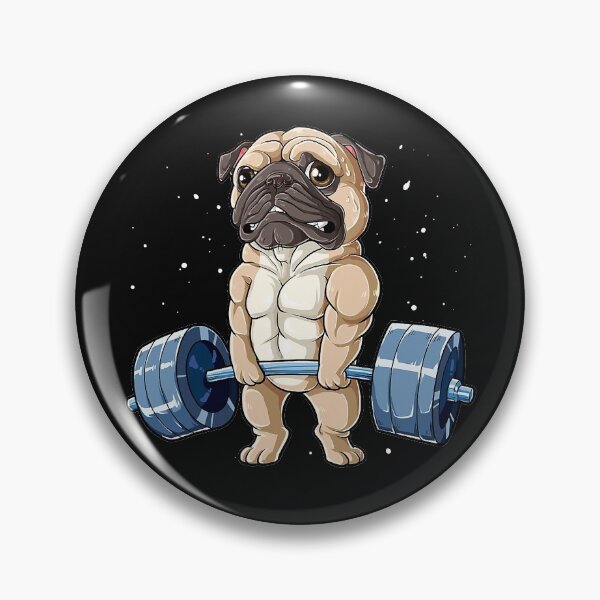 Item preview, Pug Weightlifting Funny Deadlift Men Fitness Gym Workout Tee designed and sold by ZacharyMarcus.