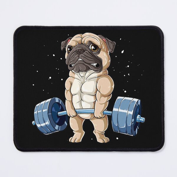 Item preview, Pug Weightlifting Funny Deadlift Men Fitness Gym Workout Tee designed and sold by ZacharyMarcus.
