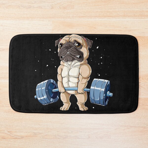 Item preview, Pug Weightlifting Funny Deadlift Men Fitness Gym Workout Tee designed and sold by ZacharyMarcus.