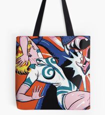Comic Girl - 6 Pop Tote Bag