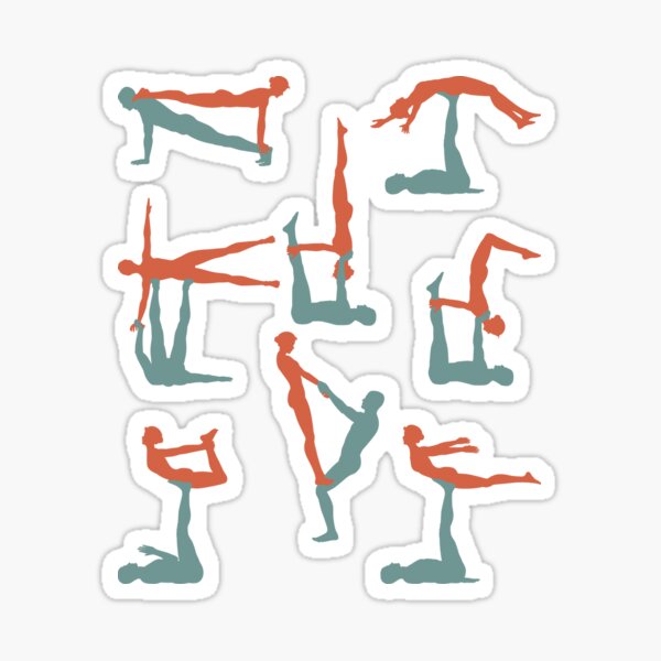 Item preview, Acro Yoga Acro Poses Aerial Fitness Dance designed and sold by Bloomoonish.