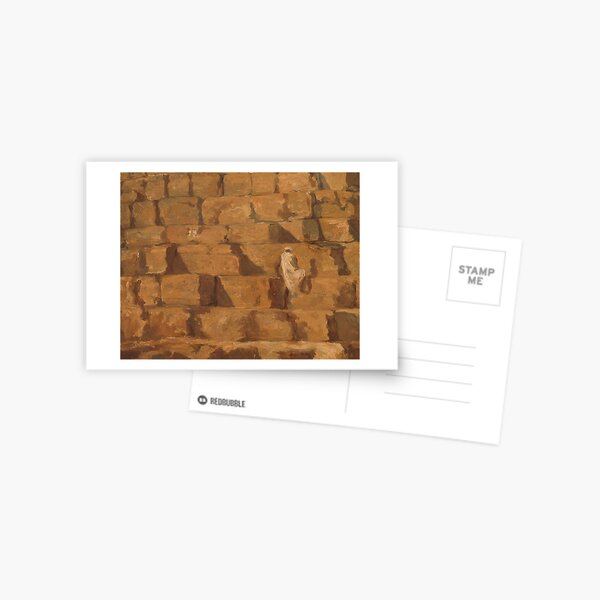 Egypt Pyramid Stones Close Up Postcard