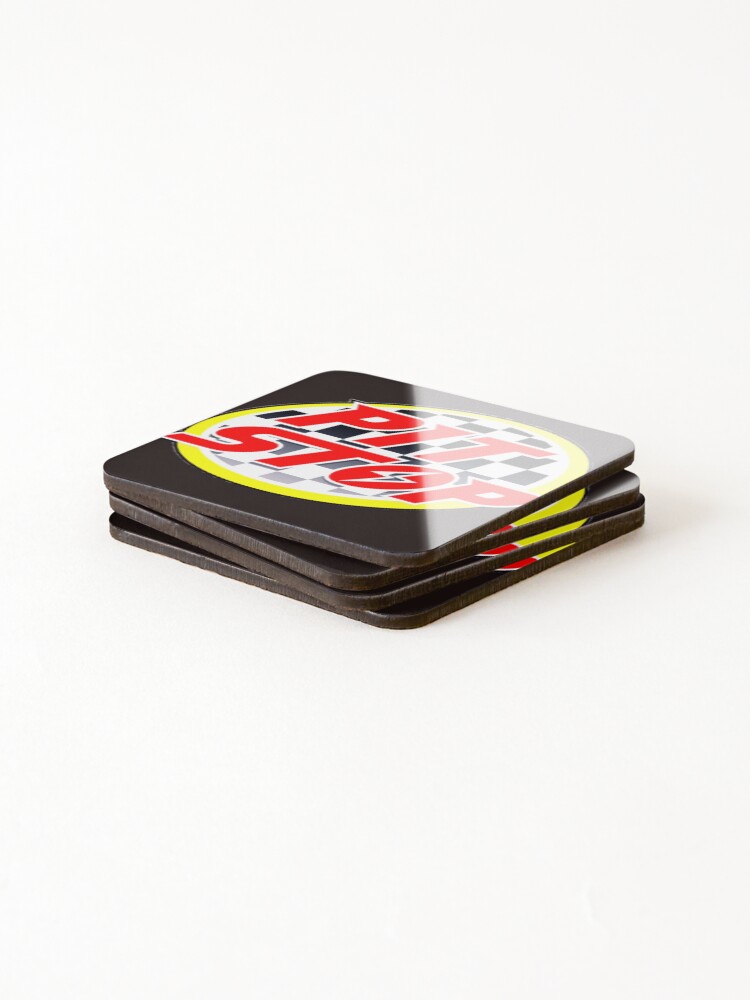 Thumbnail 4 of 5, Coasters (Set of 4), Pit stop designed and sold by Roshankeenoo.
