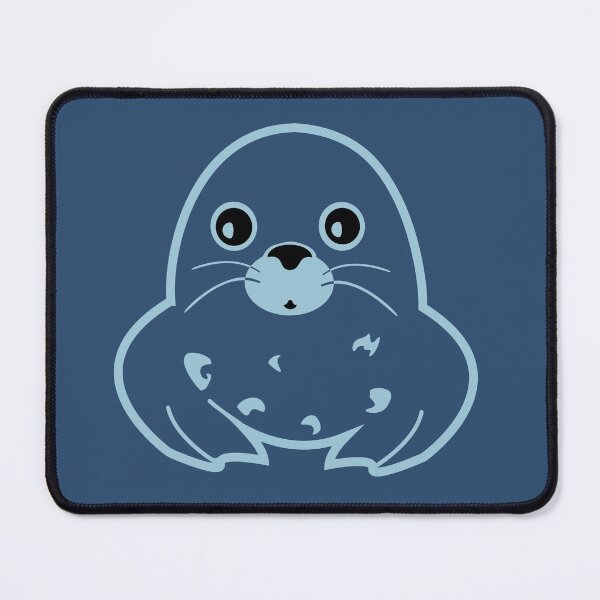 Item preview, cute seal animal seal surprised dark blue designed and sold by MiraNomegusta.