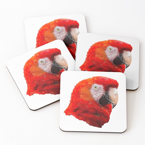 Aperçu de l'œuvre Ara rouge - cadeau d'oiseau perroquet créée et vendue par Elarex.