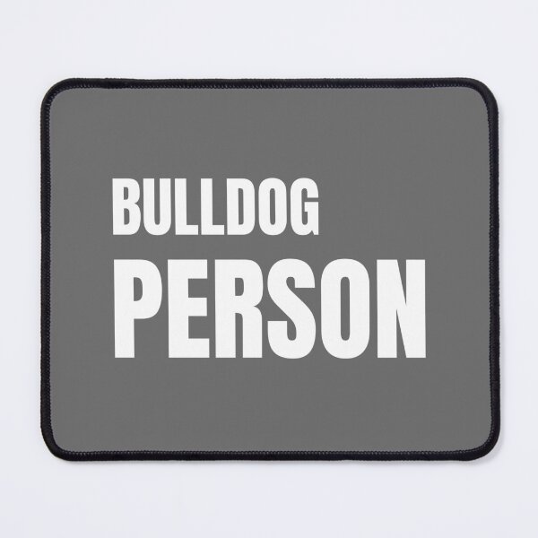 Item preview, Bulldog Person -Text Design in White designed and sold by katiekendall.
