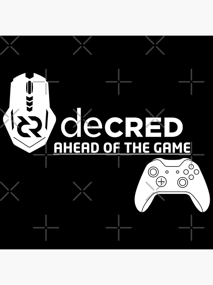(sticker) Decred ahead of the game © v3 (Design timestamped by https://timestamp.decred.org/) by OfficialCryptos
