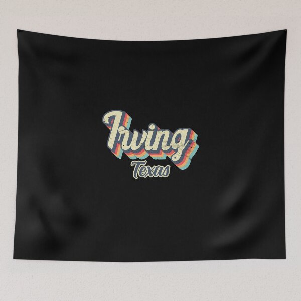 Item preview, Irving city Texas Retro Vintage 70s rainbow designed and sold by Teelogic.