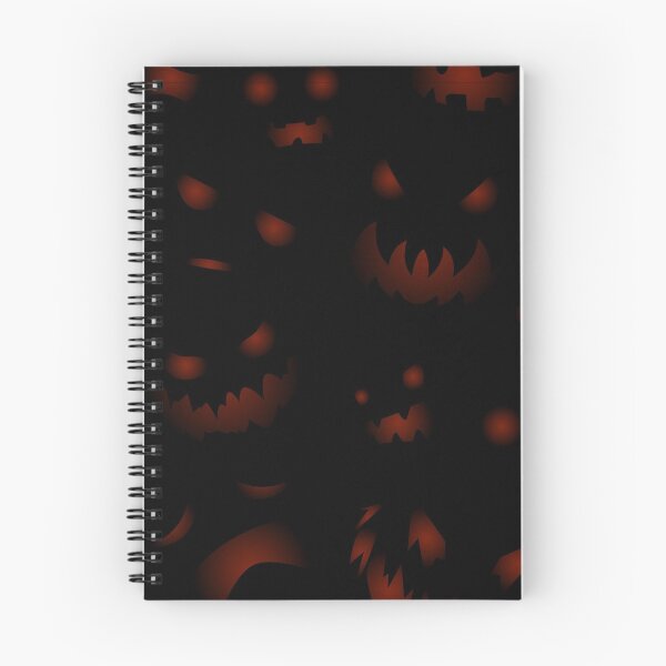Item preview, Scary Halloween Faces Pattern designed and sold by REFCreative.