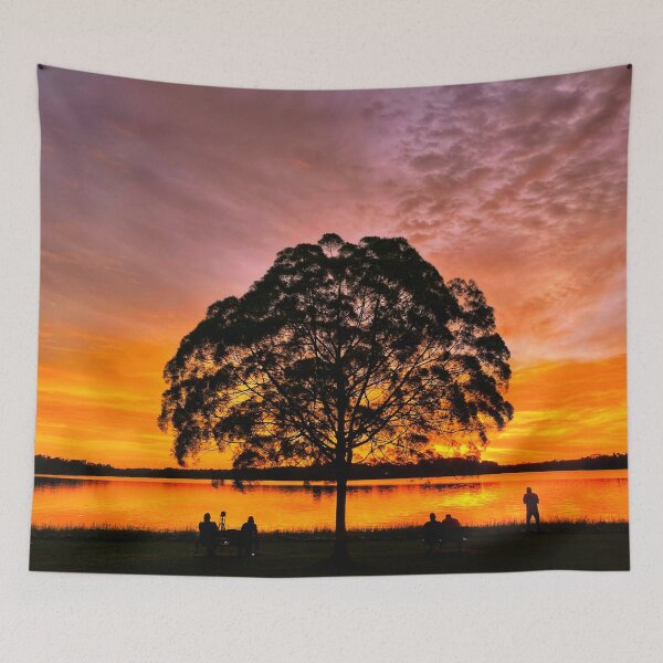 Item preview, Sunset Series: Burning sky over the lonely tree designed and sold by guoshengz.