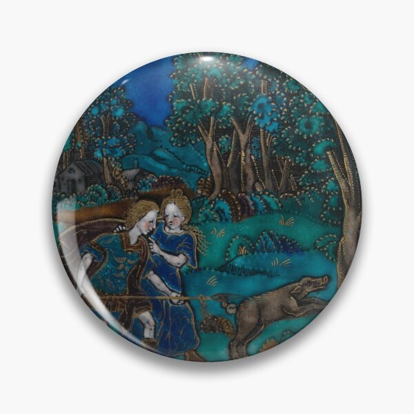 Item preview, Blue Enamel Couple Pendant  designed and sold by KnightandMoon.