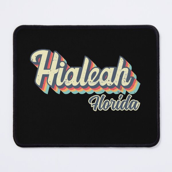 Item preview, Hialeah city Florida Retro Vintage 70s rainbow designed and sold by Teelogic.