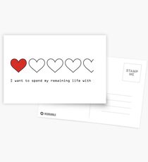 I Want to Spend My Remaining Life With You Postcards