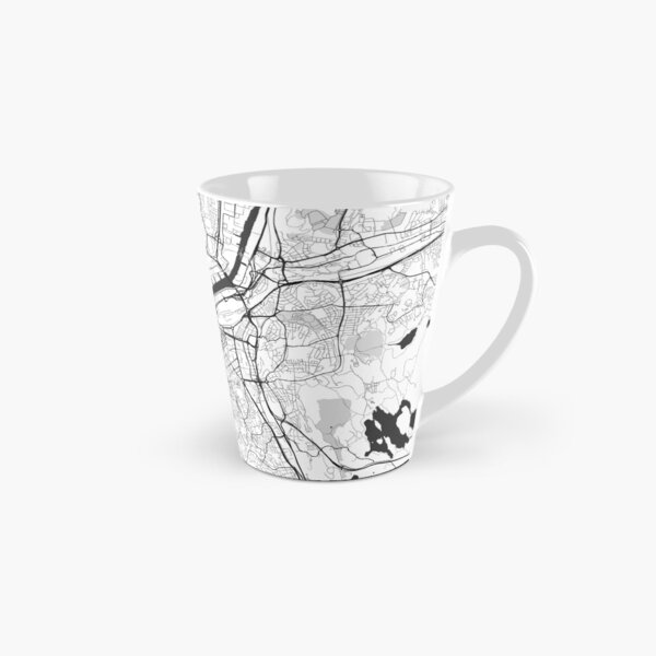 Gothenburg Map Gray Tall Mug
