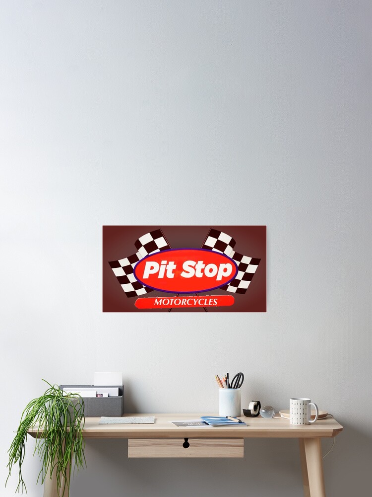 Pit stop pit-stop-poster-for-sale-by-roshankeenoo-redbubble