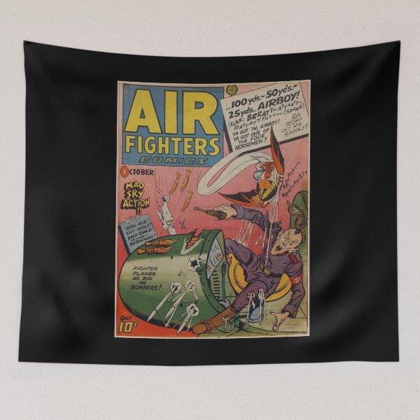 Item preview, Vintage Plane Aircraft Aviation Retro WW2 War Comic Poster Aviator Gift designed and sold by TheAplus.